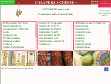 Tablet Screenshot of calandrascheese.com